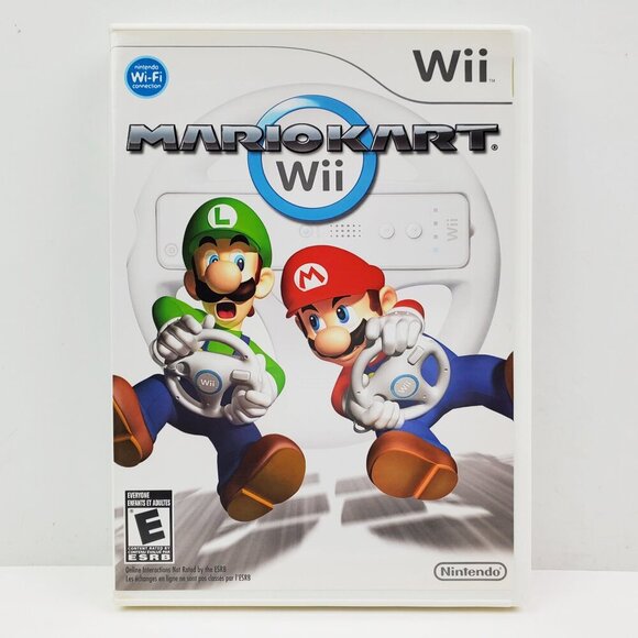 Mario Kart Nintendo Wii Video Game Disc Case Manual Complete CIB 2008 Tested - Picture 5 of 8